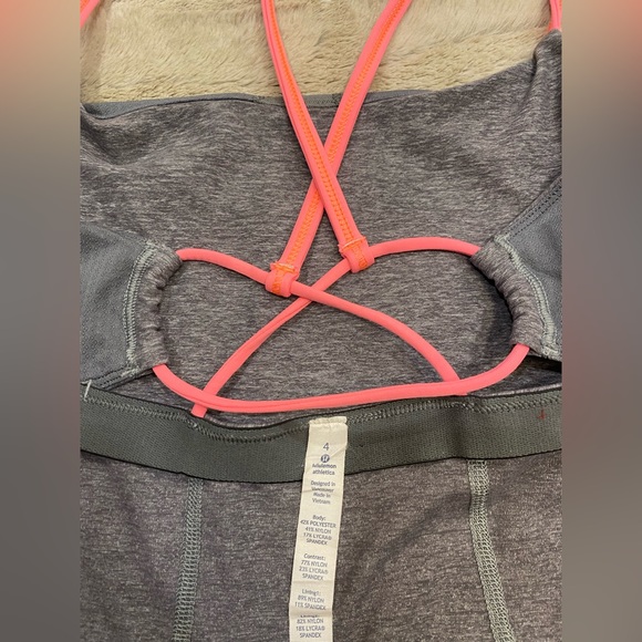 Lululemon tank top strappy coral back 4 - Picture 5 of 7